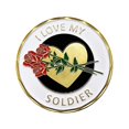thumbnail image 2 of Amo a mi monedas monedas del rosas chapadas en oro, 2 of 9