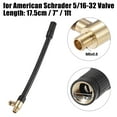 thumbnail image 3 of Adaptador de manguera de bomba de aire para inflador de neumáticos de 7 pulgadas, extensión con bloqueo, conexión de tubo de portabrocas para válvula estándar americana con válvula de liberación de aire para coche, bicicleta de montaña, motocicleta Unique Bargains mandriles de llantas, 3 of 7