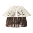 thumbnail image 1 of Pantalla de cuerda de papel, cubierta de lámpara tejida con cuerda, accesorio de iluminación, cubierta de luz colgante única, pantalla de lámpara para, 1 of 8