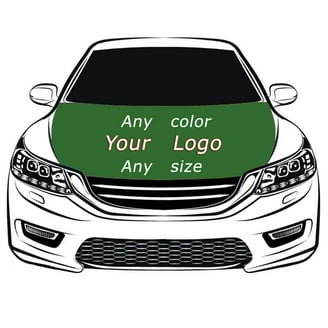 Universal Black Car Hood Cover - Elastic Polyester, 4x5.3ft, Protects Paint