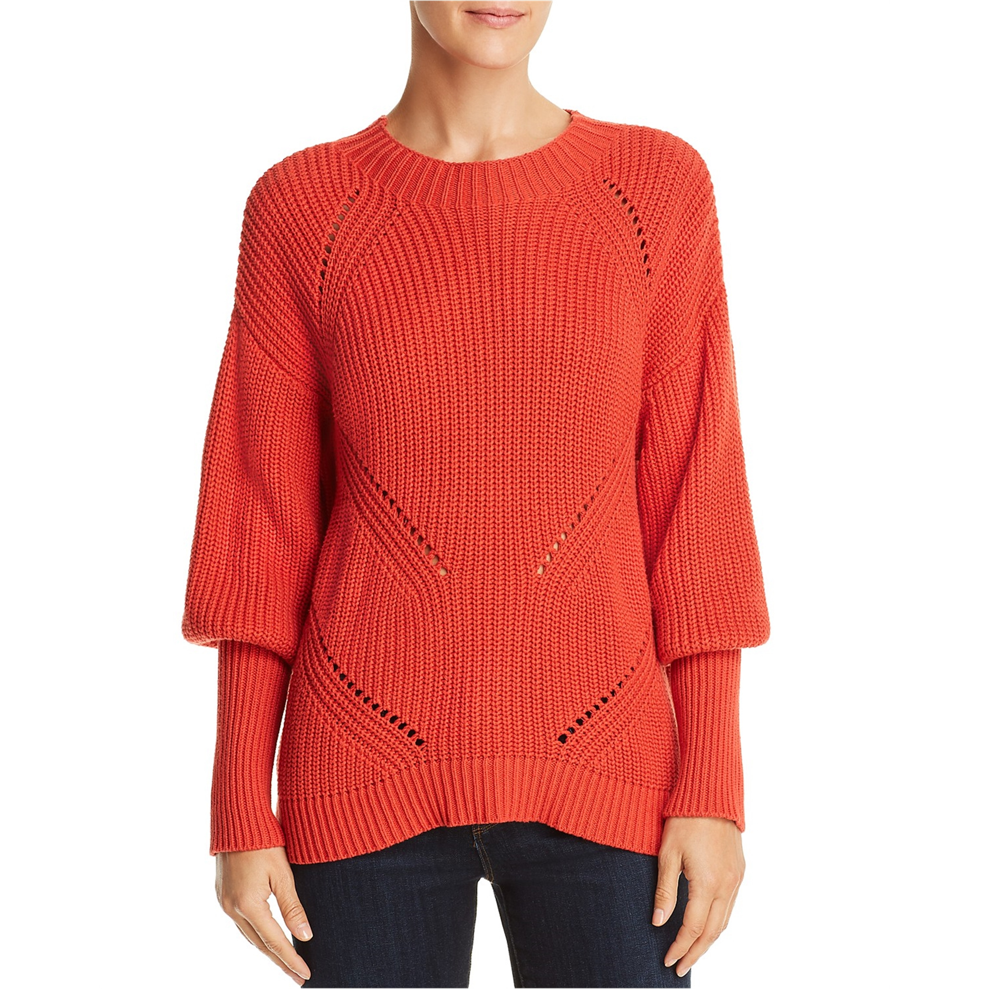 Joie Womens Juliet-Sleeve Knit Sweater, Red, XX-Small