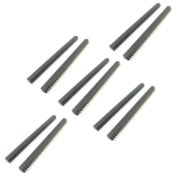 Unique Bargains 10x 2.0mm Pitch 2x40 Pin Straight PCB Connector Pin Headers Strip