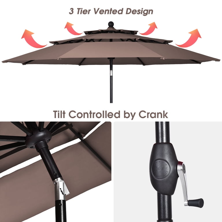 argos patio umbrella stand Papas Pram Umbrella Argos 3M Large Garden Hanging Parasol Cantilever Sun  Shade Patio Banana Umbrella No Base, Black