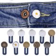 thumbnail image 2 of OTVIAP Waist Extender Button,Waist Extender,30pcs Portable Waist Extender Button Detachable Waistband Extender for Trousers Pants, 2 of 7