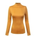 thumbnail image 1 of MixMatchy Women's Mock Neck Long Sleeve Turtleneck Slim Fit Sweater Top, 1 of 4