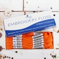 thumbnail image 3 of ThreadArt Premium Egyptian Cotton Embroidery Floss - 8.75 Yds - 6 Strand - 12 Skeins - Orange No.403, 3 of 10