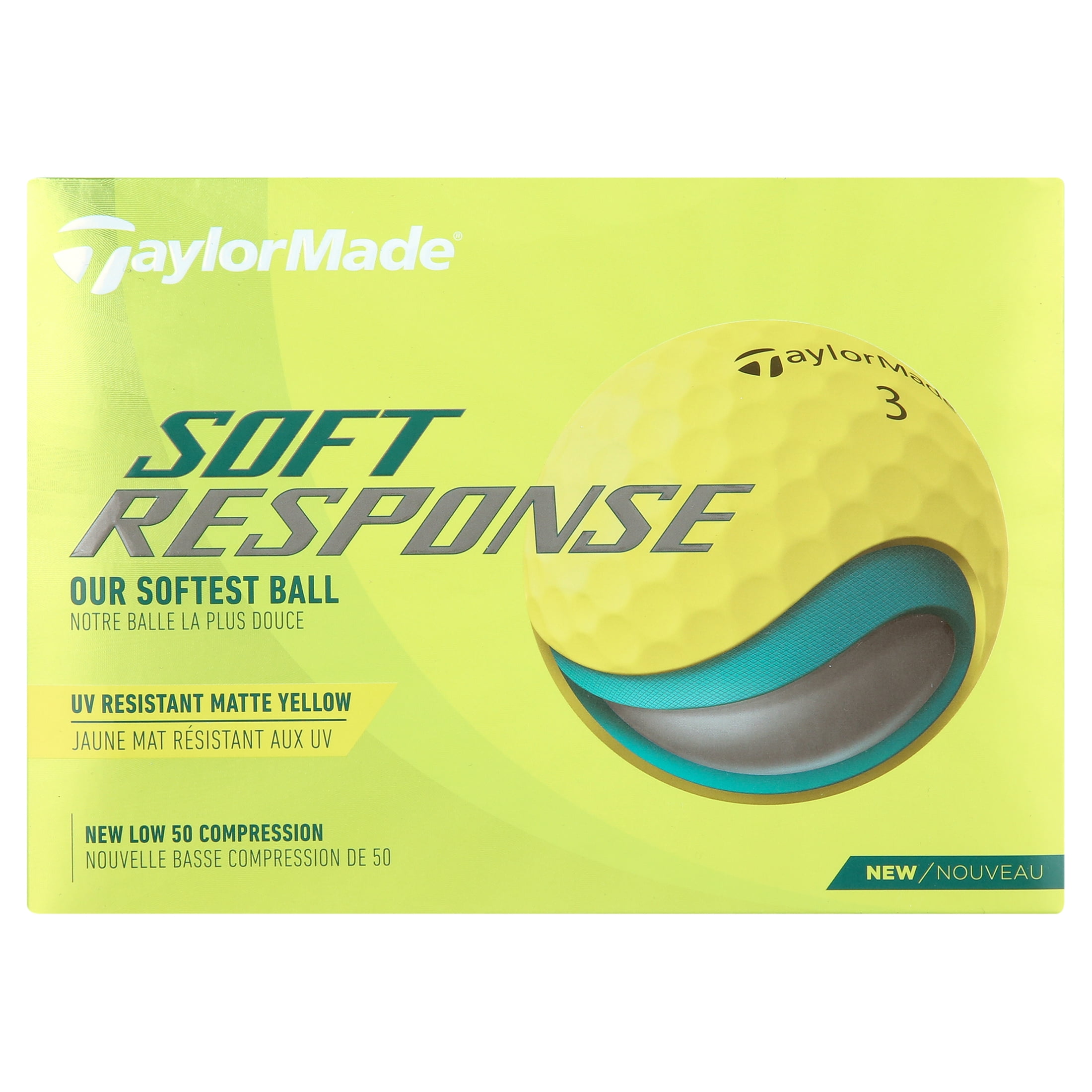 TaylorMade Soft Response Golf Balls Yellow