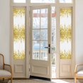 thumbnail image 2 of Yellow Eucalyptus Leaves Window Privacy Film, Spring Floral Summer Botanical Static Cling UV Sun Blocking Heat Control Window Tint, Non-Adhesive One Way Windows Privacy Cover 17.7''x78.7'', 2 of 7