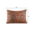 thumbnail image 3 of Home Soft Things Jacquard Chenille Big Zipper Pillow Covers - Set of 2 - 14"x20" - Orange, 3 of 6