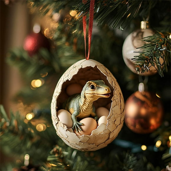 Christmas Happy Farm Christmas Eggs Baby Animals Ducks Dinosaur Snake Eggs Christmas Ornaments Christmas Tree Pendant