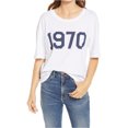 thumbnail image 1 of Treasure & Bond Womens 1970 Graphic T-Shirt white XXS, 1 of 1