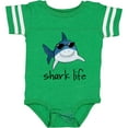 thumbnail image 3 of Inktastic Shark Life Fun Shark with Sunglasses Boys or Girls Baby Bodysuit, 3 of 5