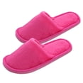 thumbnail image 3 of Zapatilla antideslizante Zapatillas cálidas de algodón Zapatos de piso de felpa Zapatillas de interior de invierno para hombre mujer (Rosy 40-41 Yard 8US, 5.5UK ， 39EU, 9.825Inch), 3 of 5