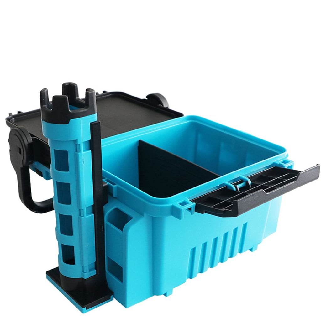 Outdoor Multilayer Tackle Box Protective Carry Case Fishing Storage Container