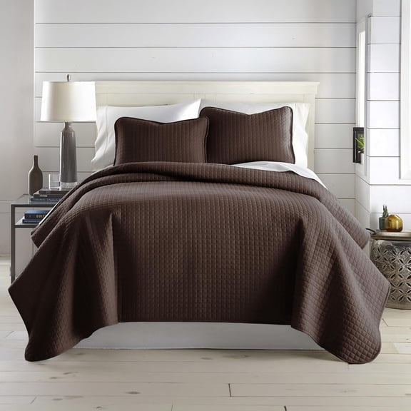 Southshore Fine Living, Inc. Full/Queen Quilt Bedding Set, Queen Size Bedspread, Chocolate Brown