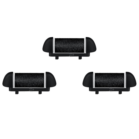 BlinkLLX 3 Pcs Different Replacement Roller Head for Electric Callus Remover Feet Pedicure Kit Care Foot Roller Refills Extra Coarse Regular Coarse Pedicure Tools for Dead Skin