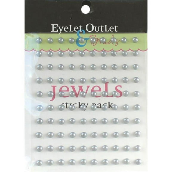 Bling Self-Adhesive Pearls 5mm 100/Pkg-Silver