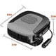thumbnail image 5 of Calentador de coche, ventilador portátil para coche, 2 en 1 modos, 12V, 150W, enchufe encendedor de cigarrillos con calefacción y refrigeración para calentar rápidamente la mano, 5 of 5