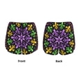 thumbnail image 4 of Disketp Mardi Gras5 Print Women's Shorts Workout Shorts for Athletic Gym Running Shorts with Phone Pockets Large, 4 of 8