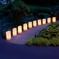 thumbnail image 2 of LumaBase Electric Luminaria Kit with Incandescent Electric White Lights - Set of 10 (Snowflake), 2 of 9