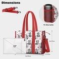 thumbnail image 5 of Teacher Tote Bag,Boston Terrier Puppy Dog Teacher Utility Tote Bag,Large Work Tote Bags for Women with Multiple Pockets,Top Zipper Closure,13.8x10.6x6.7 Inch, 5 of 5