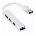 thumbnail image 1 of Adaptador Multipuerto Hub Delgado De 4 Puertos Usb 3.0 B Blanco, 1 of 5
