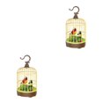 thumbnail image 1 of Kearding Singing Chirping Bird in Cage Realistic Sound Activated Chirp Type1 NO1, 1 of 1