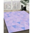 thumbnail image 2 of Ahgly Company Indoor Rectangle Patterned Purple Mimosa Purple Area Rugs, 2' x 3', 2 of 6