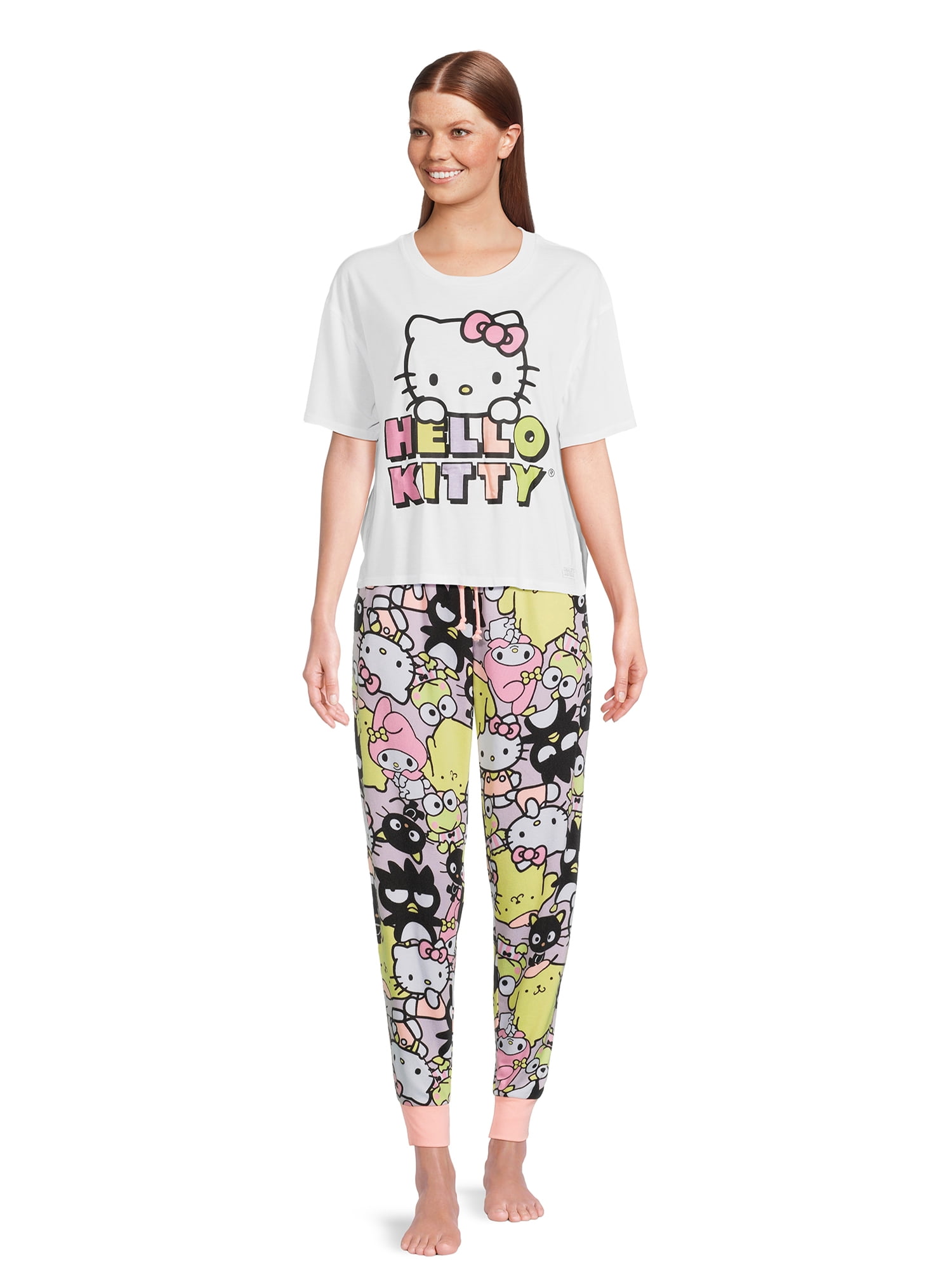 Hello Kitty Women's Print Sleep Jogger Pants, Sizes XS-3X 