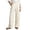Beige, variant on Women's Pants, Effortless Summer Casual Straight-Leg Pants for in Lightweight Breathable Versatile Long Trousers for Daily and Leisure Green M