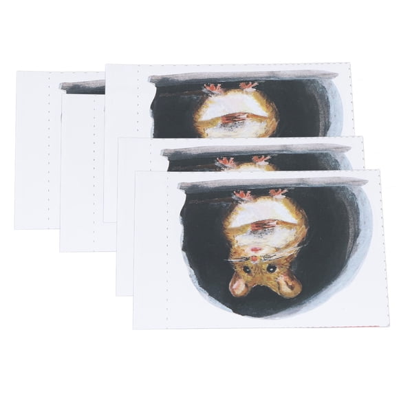AguJero 20pcs Pegatinas de Pared de Agujero de ratón Dibujos Animados Realistas Lindo para Tabas de Esquisto Muebles Decoración del Hogar de la Cocina