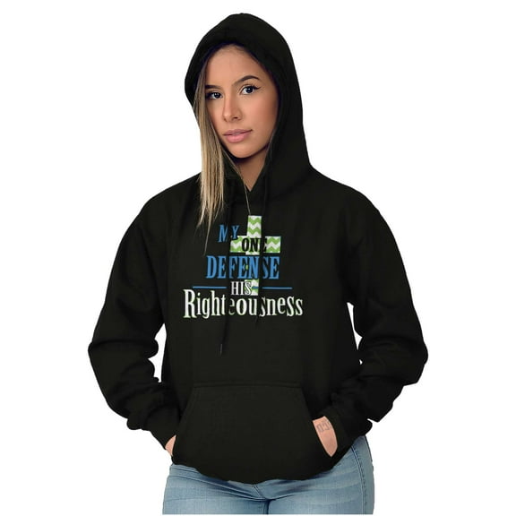 My One Defense His Righteousness Hoodie Sweatshirt Women Brisco Brands S