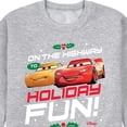 thumbnail image 3 of Disney Cars - Christmas - On The Highway To Holiday Fun - Men's Crew Neck Fleece Pullover, 3 of 5