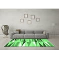 thumbnail image 3 of Ahgly Company Indoor Square Abstract Emerald Green Contemporary Area Rugs, 3' Square, 3 of 4