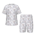 thumbnail image 1 of Fotbe Elegant ice skates snowflakes Pijama Estampada de 2 Piezas para Niños – Ropa de Dormir de Manga Corta Cómoda para Niños y Niñas, Camiseta y Shorts de Algodón-3X-Large, 1 of 6
