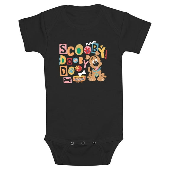 Infant's Scooby Doo Scrapbook Logo Bodysuit