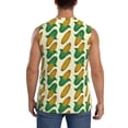 thumbnail image 4 of Lsque Corn Print Men's Cotton Blend Sleeveless Muscle Shirts (S-3XL)- Moisture Wicking, Odor Protection, UPF 30+,3X-Large, 4 of 8