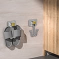thumbnail image 1 of Zapatero, organizador de zapatos, estante para zapatillas de baño, sin perforaciones ni vestigios, gancho de instalación, estante de plástico para baño., 1 of 6