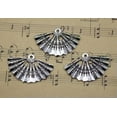 thumbnail image 3 of U8MO 4~30pc Retro Jewelry Making DIY Hand Fan Alloy Charm Pendant 33x21mm-4pcs, 3 of 6
