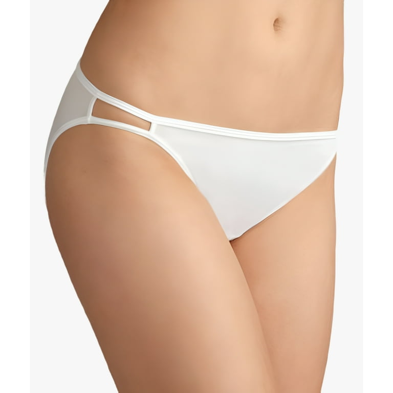 ビキニ AGNEL Queen Bikini Panties_White Shiny Satin String Bikini Mini Tanga Panties White with