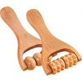 thumbnail image 1 of 2PCS Wooden Massage Rollers Wood Therapy Massage Tools Neck Roller Massager Wooden Trigger Point Roller Massager Face Massage Roller Muscle Rolle, 1 of 5