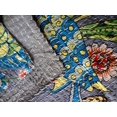 thumbnail image 3 of Bird Peacock animal Print Cotton Handmade Handblock Kantha Quilt Bohemain Decor Queen Size / King Size / Twin Size Bedspread Boho Coverlet Throw Blanket with 2 pillow cover, 3 of 5