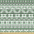 thumbnail image 2 of Ambesonne Tribal Fabric by the Yard Upholstery, Aztec Patterns, 1 Yard, Hunter Green White, 2 of 5