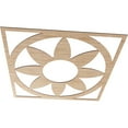 thumbnail image 2 of 40"OD x 13 7/8"ID x 3/8"T Blume Wood Fretwork Pierced Ceiling Medallion, Alder, 2 of 3