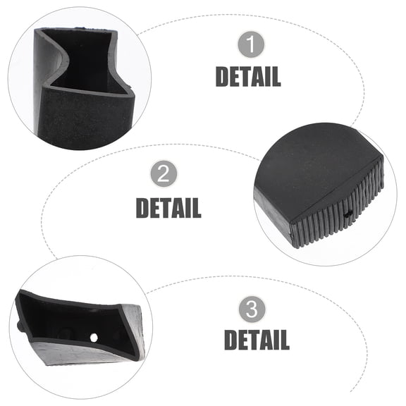 Rubber Ladder Foot Covers for Whelping Mats, Telescopic Ladder Extension Pads, Ladder Accessories for Home and Industrial Use