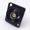 thumbnail image 3 of BNC D Panel Mount Connector BNCQ9 Solder Type SDI Video Coaxial BNC Female to Female Connector Socket for Monitoring System Black, 3 of 3
