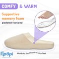 thumbnail image 5 of Floopi Women’s Open-Back Velour Comfort Slipper, 5 of 6