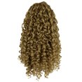 thumbnail image 2 of KiSAYFUTy Curly Ponytail Drawstring Ponytail 14 Inch Synthetic Hairpieces Clip in Afro Fluffy Puff Ponytail Hair Extensions 140G per piece (14 Inch,T1b-33#), 2 of 8
