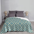 thumbnail image 5 of XMXT Flannel Throw Blanket for Couch, Abstract Labyrinth Background Bed Sofa Decor Blankets for Home Bedroom, 80 x 60 inches, 5 of 9