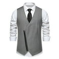 thumbnail image 4 of Men's Fashion Solid Color Suit Vest, 4 of 5